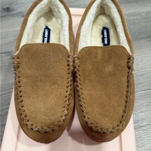 Lands' End Women’s Brown Suede Loafers